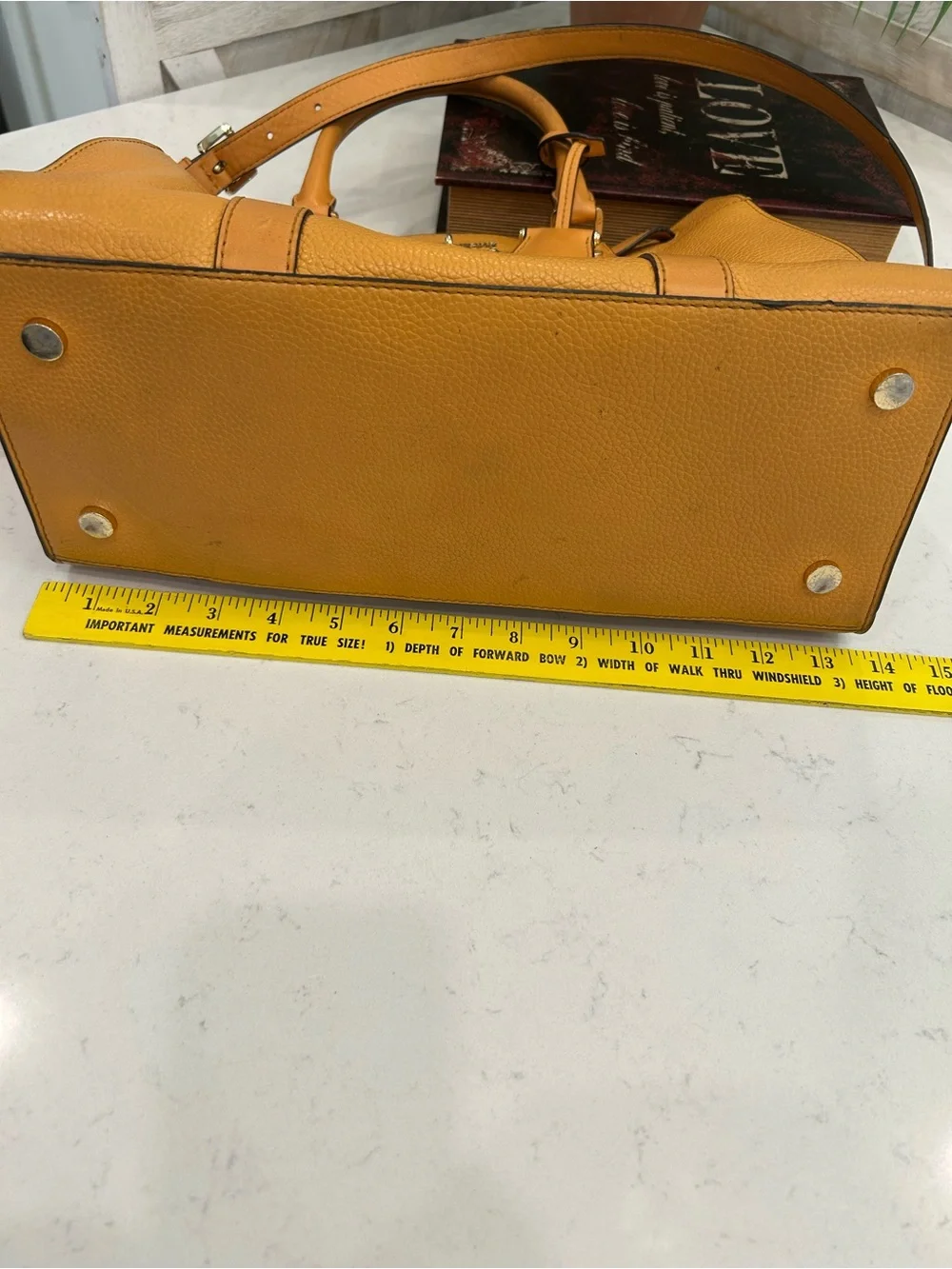 Michael Kors Tan Pebbled Leather Satchel with Chain Strap
